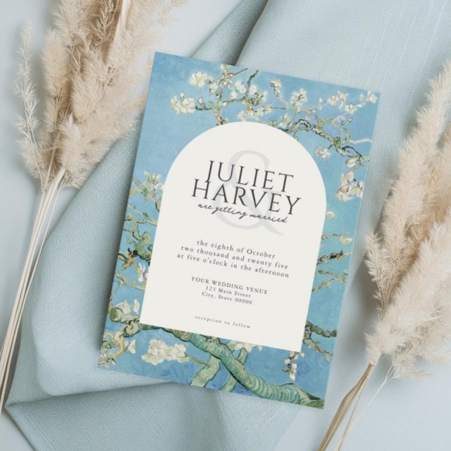 Vincent Van Gogh Almond Blossom Floral Wedding Invitation (Creator Uploaded)
