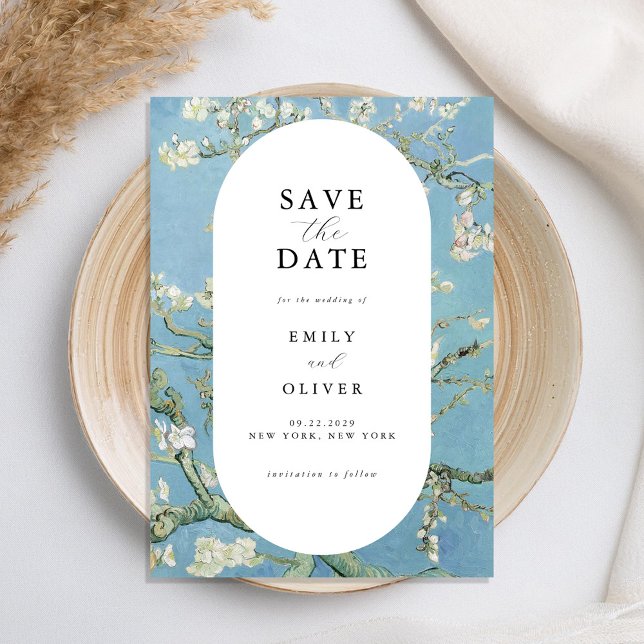 Vincent Van Gogh Almond Blossom Floral Wedding Save The Date (Creator Uploaded)