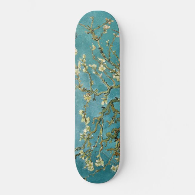 Vincent van Gogh Almond Blossom GalleryHD Fine Art Skateboard (Front)