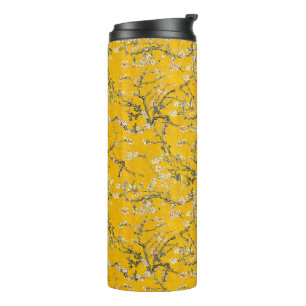 Vincent Van Gogh Almond Blossom on Naples Yellow Thermal Tumbler