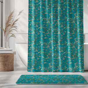 Vincent Van Gogh Almond Blossom on Teal Blue