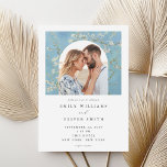 Vincent Van Gogh Almond Blossom Photo Wedding Invitation<br><div class="desc">Elegant modern wedding invitation featuring Vincent Van Gogh Almond Blossom painting and your photo.</div>