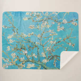Vincent van Gogh - Almond Blossom Sherpa Blanket