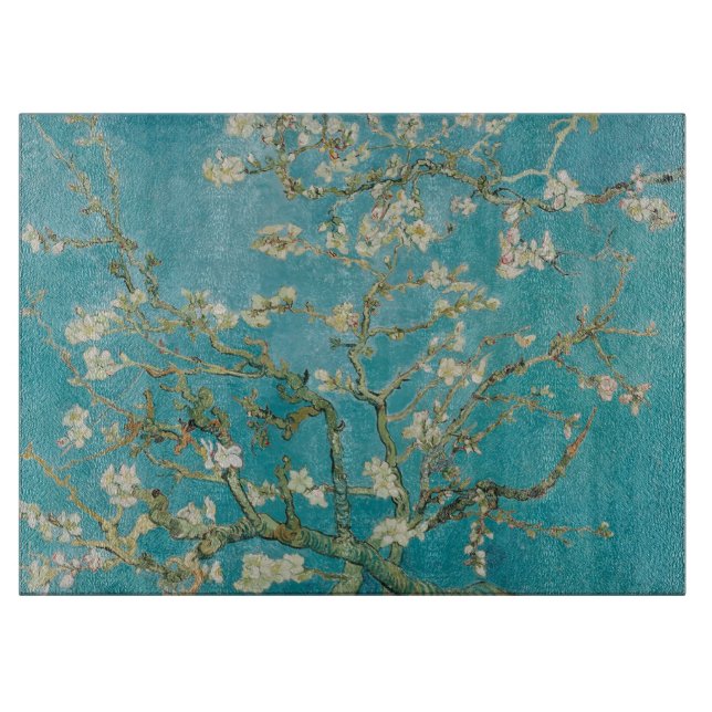vincent van gogh almond blossoms cutting board (Front)
