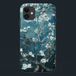 Vincent Van Gogh Almond Blossoms Dark Teal iPhone 11 Case<br><div class="desc">Artist: Vincent Van Gogh
Title: Almond Blossoms
altered colour</div>