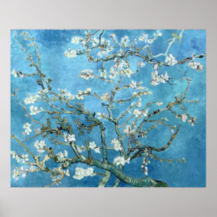 VINCENT VAN GOGH - ALMOND BLOSSOMS POSTER