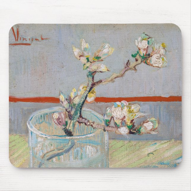 Vincent van Gogh - Almond Branch in a Glass Mouse Pad (Front)
