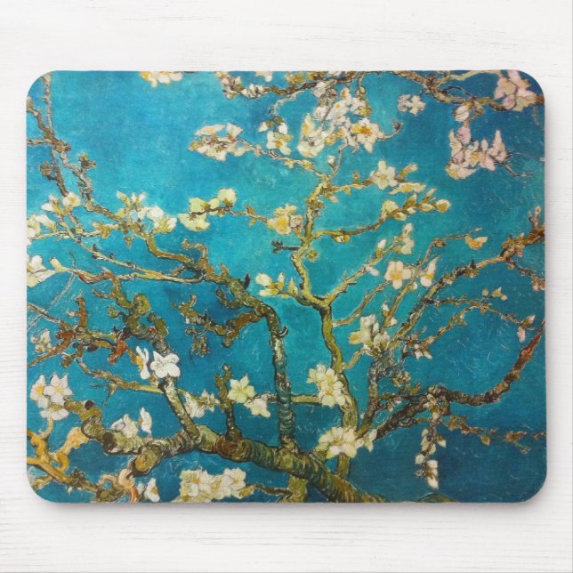 Vincent van Gogh Almond Tree Art Mouse Pad (Front)
