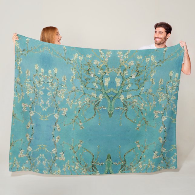 Vincent van Gogh - Almond tree in blossom Fleece Blanket (In Situ)