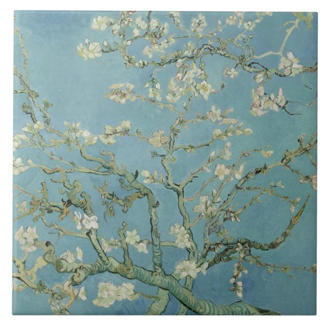 Vincent van Gogh - Almond tree in blossom Tile (Front)