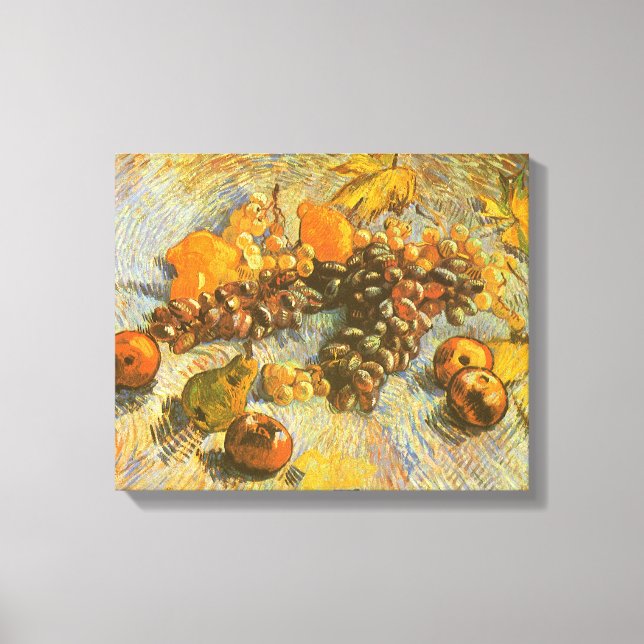 Vincent van Gogh - Apples, Pears, Lemons, Grapes Canvas Print (Front)