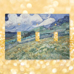 Vincent Van Gogh Art Home Room Wall Decor Monogram Light Switch Cover<br><div class="desc">Create your own custom, personalized, elegant faux gold script / typography monogram monogrammed, travel / landscape / nature / vintage art lovers and Van Gogh connoisseurs', ultra-durable acrylic nursery baby kids room light switch cover, featuring a beautiful masterpiece colourful detailed intricate vintage oil on canvas painting, by Vincent van Gogh,...</div>