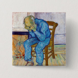 Vincent van Gogh - At Eternity's Gate 2 Inch Square Button