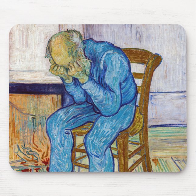 Vincent van Gogh - At Eternity's Gate Mouse Pad (Front)