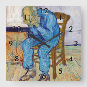 Vincent van Gogh - At Eternity's Gate Square Wall Clock