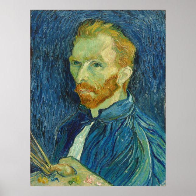 Vincent van Gogh : Autoportrait, 1889 Poster (Devant)