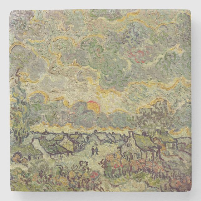 Vincent van Gogh | Autumn landscape, 1890 Stone Coaster (Front)