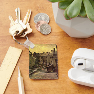 Vincent van Gogh, Backyards of Old Houses, Antwerp Keychain
