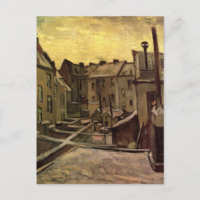 Vincent van Gogh, Backyards of Old Houses, Antwerp Postcard (Front)