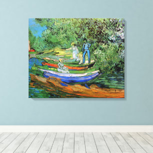 Vincent van Gogh - Bank of the Oise at Auvers Canvas Print