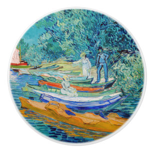 Vincent van Gogh - Bank of the Oise at Auvers Ceramic Knob