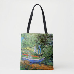 Vincent van Gogh - Bank of the Oise at Auvers Tote Bag