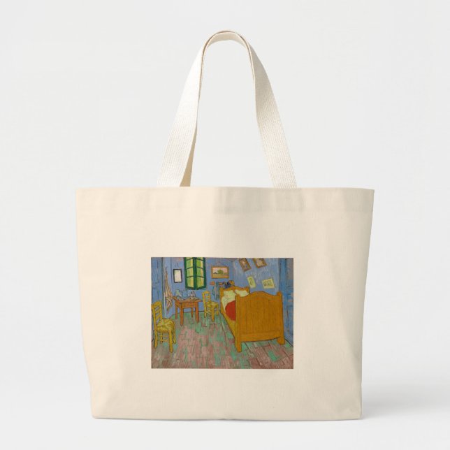Vincent Van Gogh Bedroom Painting Large Tote Bag (Front)