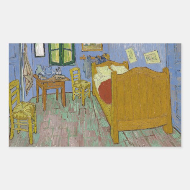 Vincent Van Gogh Bedroom Painting Sticker (Front)