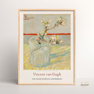 Vincent van Gogh Blossoming Almond Branch Art Poster