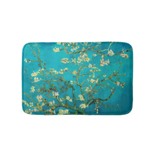Vincent Van Gogh Blossoming Almond Tree Floral Art Bath Mat