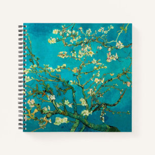 Vincent Van Gogh Blossoming Almond Tree Floral Art Notebook
