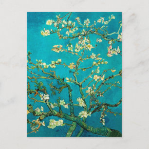 Vincent Van Gogh Blossoming Almond Tree Floral Art Postcard