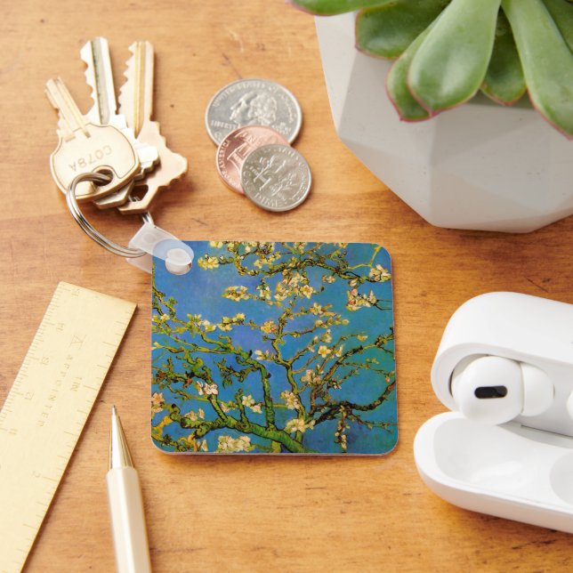 Vincent van Gogh - Blossoming Almond Tree Keychain (Desk)