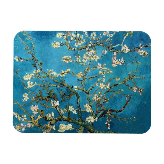 Vincent van Gogh, Blossoming Almond Tree Magnet (Horizontal)