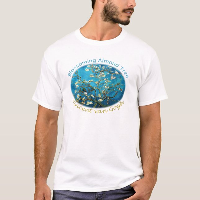 Vincent van Gogh, Blossoming Almond Tree T-Shirt (Front)