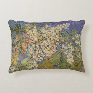 Vincent van Gogh - Blossoming Chestnut Branches Decorative Pillow