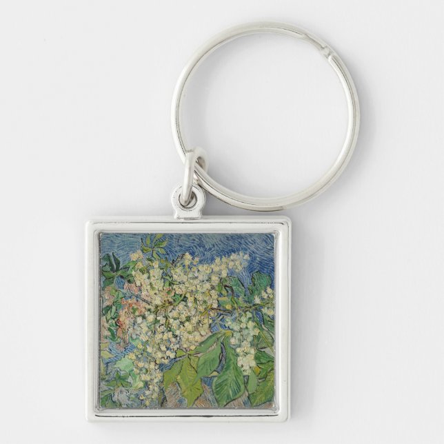 Vincent van Gogh | Blossoming Chestnut Branches Keychain (Front)