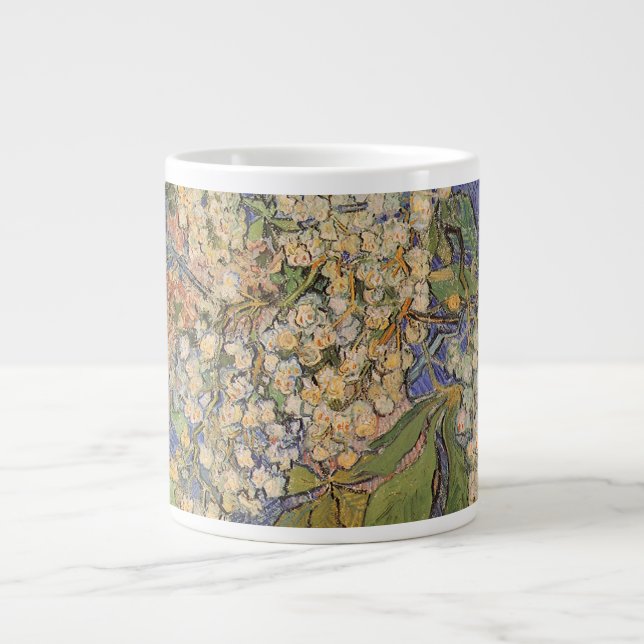Vincent van Gogh - Blossoming Chestnut Branches Large Coffee Mug (Front)