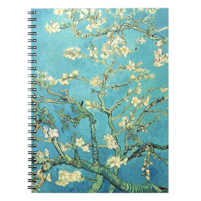 Vincent van Gogh Blossomong Almond Tree    Notebook (Front)