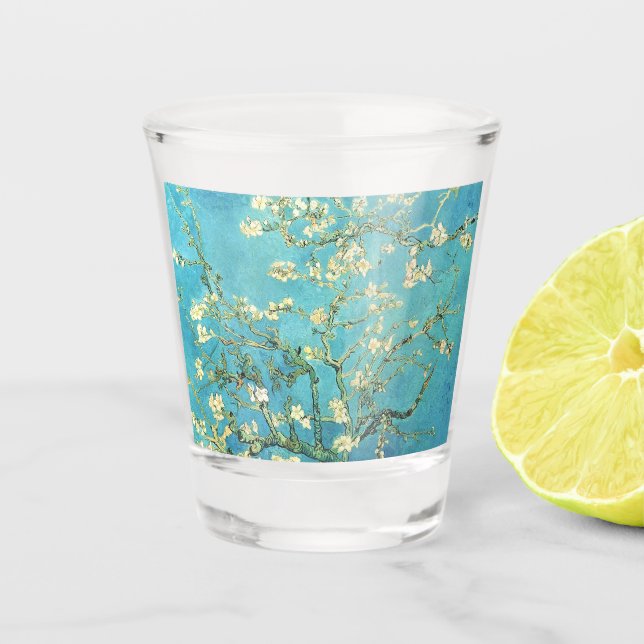 Vincent van Gogh Blossomong Almond Tree   Shot Glass (Front)