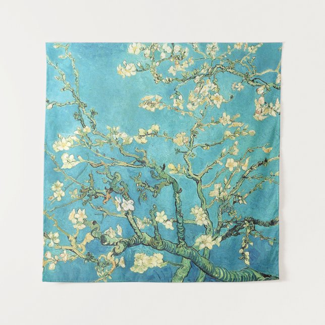 Vincent van Gogh Blossomong Almond Tree  Tapestry (Front)