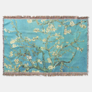 Vincent van Gogh Blossomong Almond Tree Throw Blanket