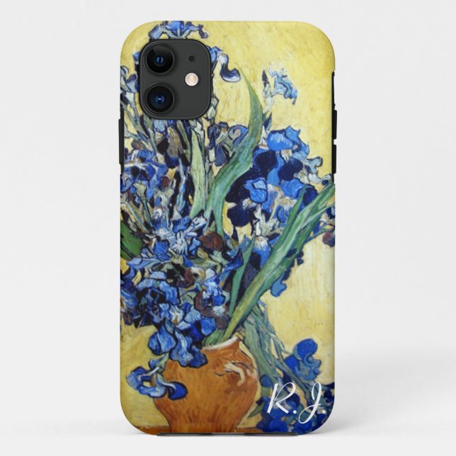 Vincent van Gogh, blue irises Case-Mate iPhone Case (Back)