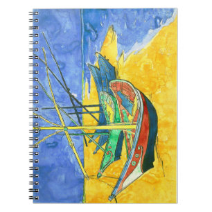 Vincent van Gogh Boats at Saintes-Marie watercol   Notebook