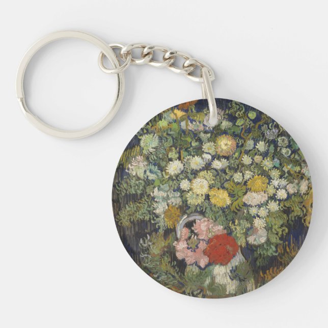 Vincent Van Gogh | Bouquet of Flowers in a Vase Keychain (Front)