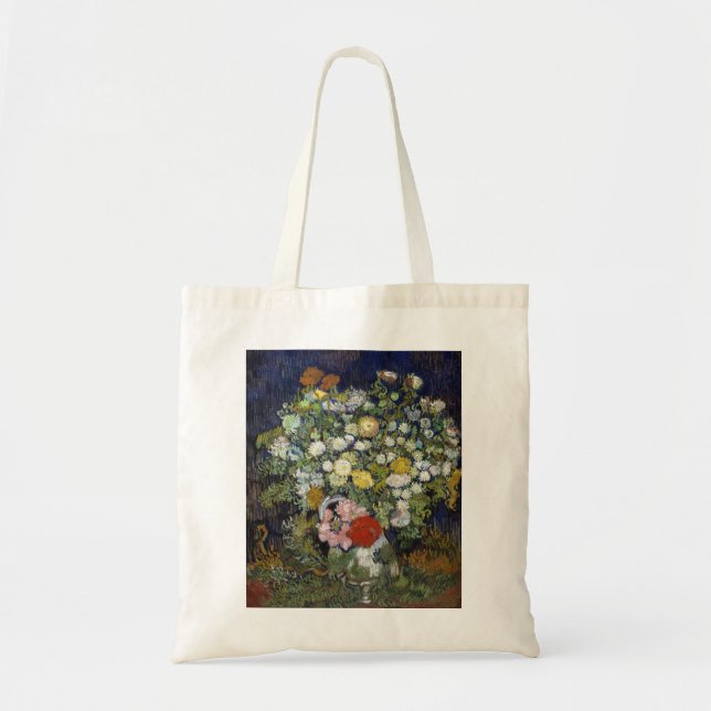 Vincent van Gogh Bouquet of Flowers in a Vase Tote Bag (Front)