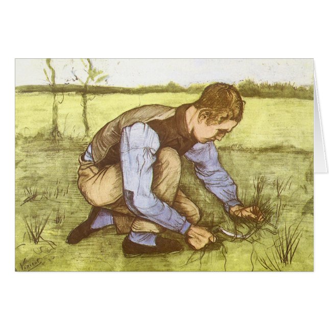 Vincent van Gogh - Boy Cutting Grass with Sickle (Front Horizontal)