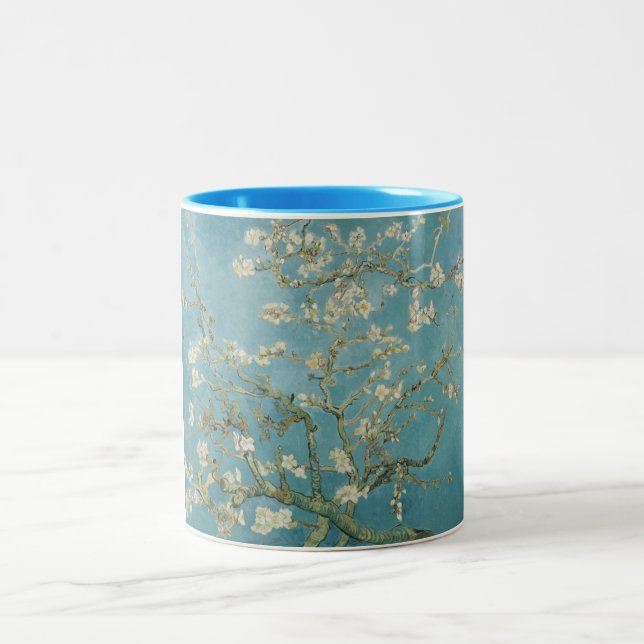 Vincent Van Gogh Branches of Almond Tree Two-Tone Coffee Mug (Center)
