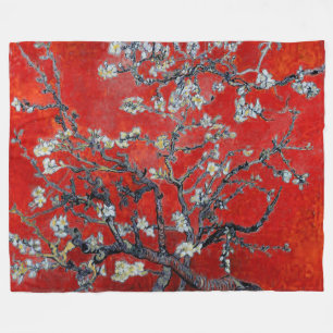 Vincent van Gogh ~ Branches With Almond Blossom Fleece Blanket