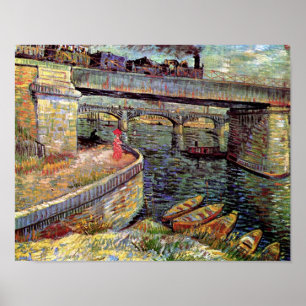 Vincent Van Gogh - Bridges Across The Seine Poster